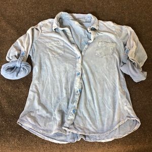 Denim button up